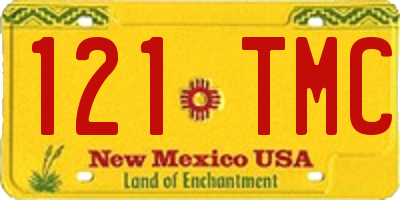 NM license plate 121TMC