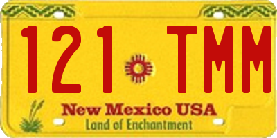 NM license plate 121TMM