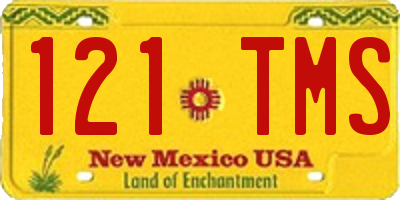 NM license plate 121TMS