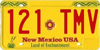 NM license plate 121TMV