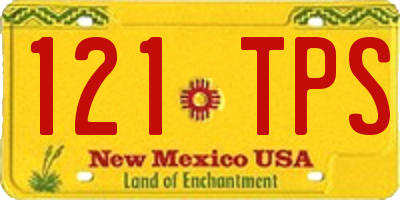 NM license plate 121TPS