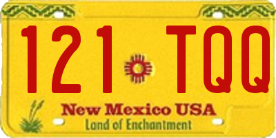 NM license plate 121TQQ