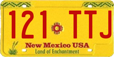 NM license plate 121TTJ