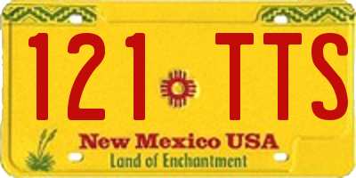 NM license plate 121TTS