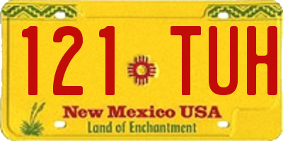 NM license plate 121TUH