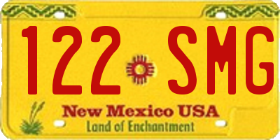 NM license plate 122SMG