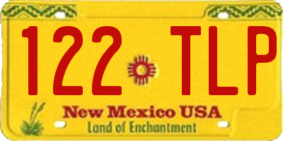 NM license plate 122TLP
