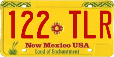 NM license plate 122TLR