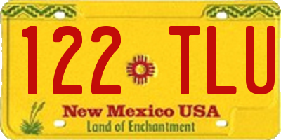 NM license plate 122TLU