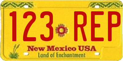 NM license plate 123REP