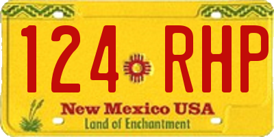 NM license plate 124RHP