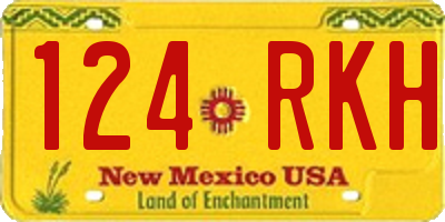 NM license plate 124RKH