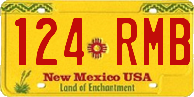 NM license plate 124RMB
