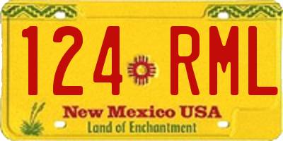 NM license plate 124RML
