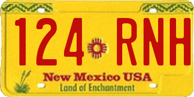 NM license plate 124RNH