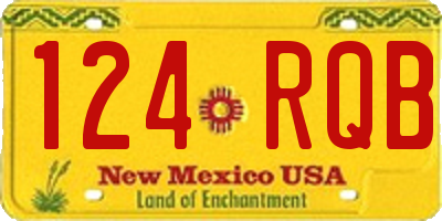 NM license plate 124RQB