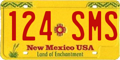 NM license plate 124SMS