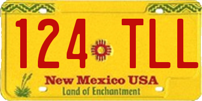 NM license plate 124TLL