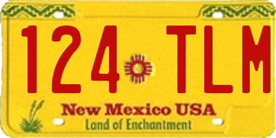 NM license plate 124TLM