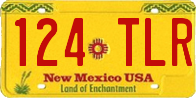 NM license plate 124TLR