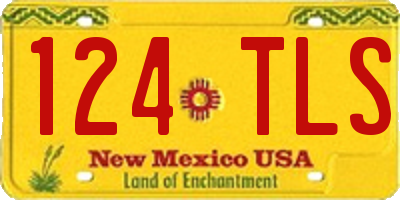 NM license plate 124TLS