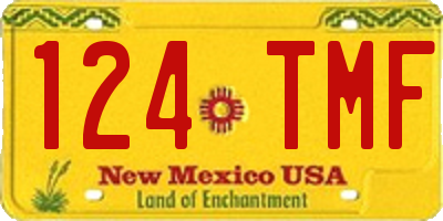 NM license plate 124TMF