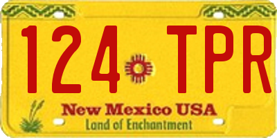 NM license plate 124TPR