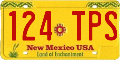 NM license plate 124TPS