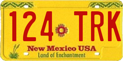 NM license plate 124TRK