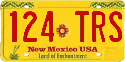 NM license plate 124TRS