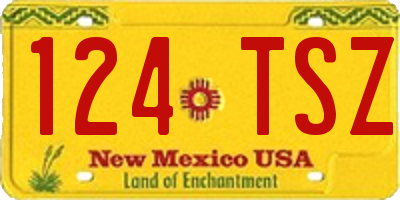 NM license plate 124TSZ
