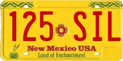 NM license plate 125SIL
