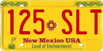 NM license plate 125SLT