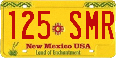 NM license plate 125SMR