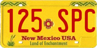 NM license plate 125SPC
