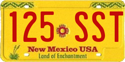NM license plate 125SST