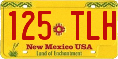 NM license plate 125TLH