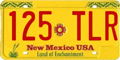 NM license plate 125TLR