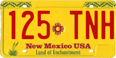 NM license plate 125TNH