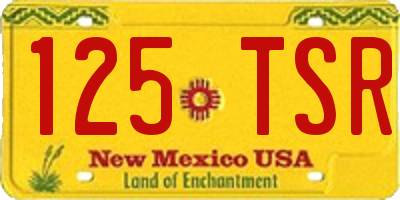 NM license plate 125TSR
