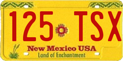 NM license plate 125TSX