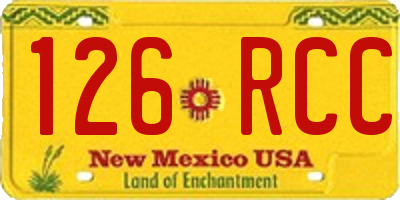 NM license plate 126RCC