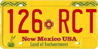 NM license plate 126RCT