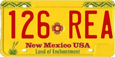 NM license plate 126REA