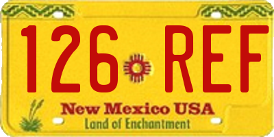 NM license plate 126REF