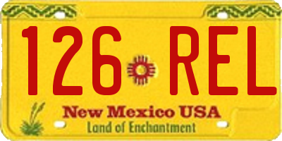 NM license plate 126REL