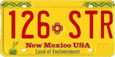 NM license plate 126STR