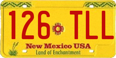 NM license plate 126TLL