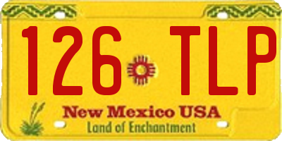 NM license plate 126TLP