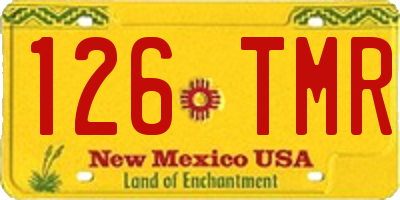 NM license plate 126TMR